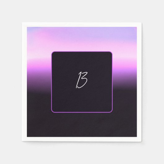 Serviette en papier Lavender Sunset (Devant)