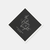 Serviette En Papier L'avenir est brillante serviettes de fin d'études (Coin)