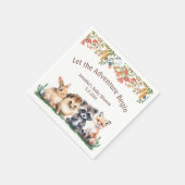 Serviette En Papier l'aventure commence animaux shower bébé (Coin)