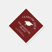 Serviette En Papier L'aventure commence la graduation (Coin)