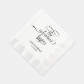 Serviette En Papier L'Aventure Commence La Réception De Mariage Cockta (Coin)