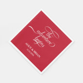 Serviette En Papier L'Aventure Commence La Réception De Mariage Cockta (Coin)