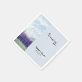 Serviette En Papier L'aventure commence Mountain Lavender Mariage (Coin)