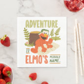Serviette En Papier L'aventure est le moyen-nom d'Elmo (En situation)