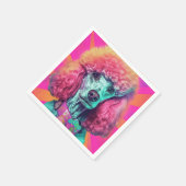 Serviette En Papier Laver le Cocktail Poodle Napkin (Coin)