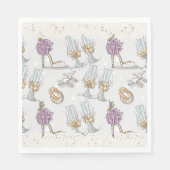 Serviette En Papier Laverie de Mariée de la Mariée  (Devant)