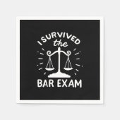 Serviette En Papier L'Avocat A Survécu À L'Examen Bar (Devant)