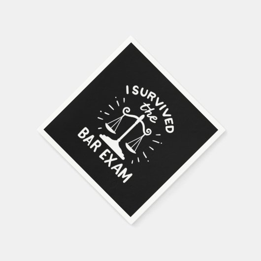 Serviette En Papier L'Avocat A Survécu À L'Examen Bar (Coin)