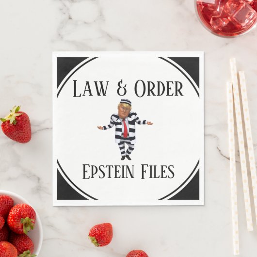 Serviette En Papier Law & Order Paper Napkin (En situation)