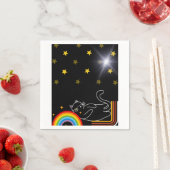 Serviette En Papier Lazy cat (En situation)