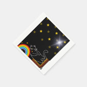 Serviette En Papier Lazy cat (Coin)