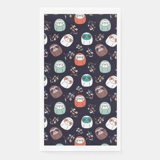 Serviette En Papier Lazy Sloth (Devant)