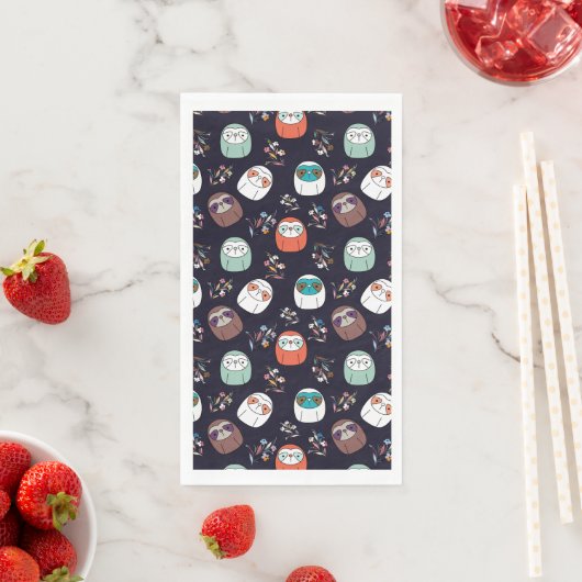 Serviette En Papier Lazy Sloth (En situation)