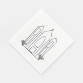 Serviette En Papier LDS Salt Lake City (Coin)