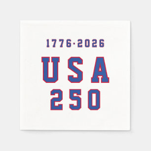 Serviette En Papier Le 250e anniversaire de l'Amérique USA 250 1776 20