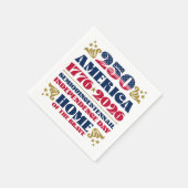 Serviette En Papier Le 250e anniversaire de Stars Stripes (Coin)