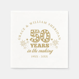 Serviette En Papier Le 50e anniversaire du Mariage