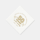 Serviette En Papier Le 50e anniversaire du Mariage (Coin)