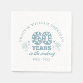 Serviette En Papier Le 60e anniversaire du Mariage (Devant)