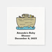 Serviette En Papier Le Baby shower Art Cute de Noah (Devant)