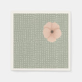 Serviette En Papier Le Baby shower chic du désert (Devant)