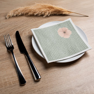 Serviette En Papier Le Baby shower chic du désert