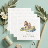 Serviette En Papier Le Baby shower Derby du pêcheur mignon