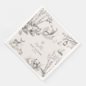 Serviette En Papier Le Baby shower des animaux des bois (Coin)