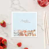 Serviette En Papier Le Baby shower des animaux des bois (En situation)