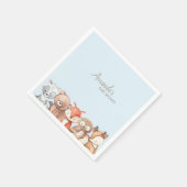 Serviette En Papier Le Baby shower des animaux des bois (Coin)