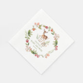 Serviette En Papier Le Baby shower des cerfs de la nature (Coin)