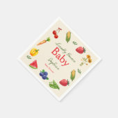 Serviette En Papier Le Baby shower des fermiers cultivés localement (Coin)