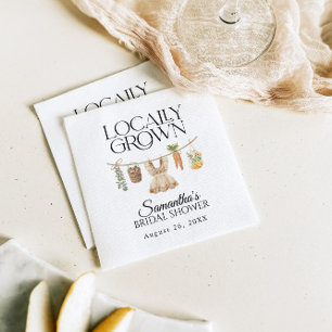 Serviette En Papier Le Baby shower des fermiers cultivés localement