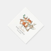 Serviette En Papier Le Baby shower forestier des animaux des bois (Coin)