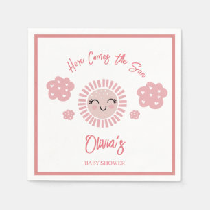 Serviette En Papier Le Baby shower Sunshine Girl De Pink