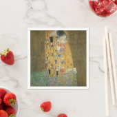Serviette En Papier Le baiser - Gustav Klimt (En situation)