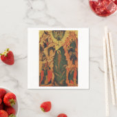 Serviette En Papier Le baptême de Jésus-Christ icône byzantine (En situation)