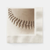 Serviette En Papier Le Baseball Stitch Rustique (Devant)