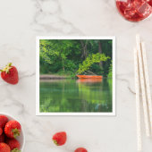 Serviette En Papier Le Bateau Orange (En situation)