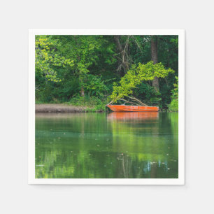 Serviette En Papier Le Bateau Orange