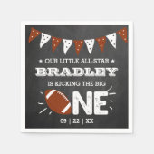 Serviette En Papier Le Big One | Football 1er anniversaire (Devant)