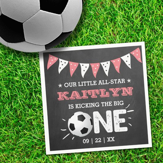 Serviette En Papier Le Big One | Football 1er anniversaire