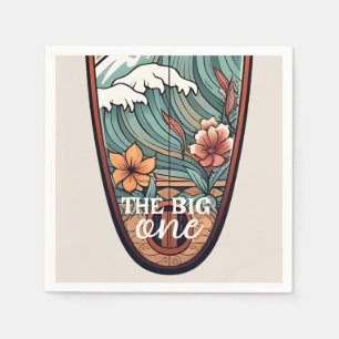 Serviette En Papier Le Big One Hawaiian Surf Premier Anniversaire