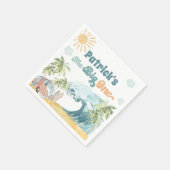 Serviette En Papier Le Big ONE Surfing Anniversaire Napkins (Coin)