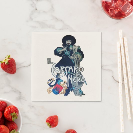 Serviette En Papier LE BLACK CORSAIR blanc (En situation)