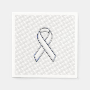 Serviette En Papier Le blanc de chrome sur le haut-parleur de sensibil