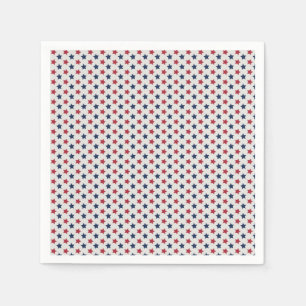 Serviette En Papier Le blanc rouge et bleu