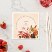 Serviette En Papier Le Blush Ivory Tombe Floral Heureusement Jamais Ap (En situation)