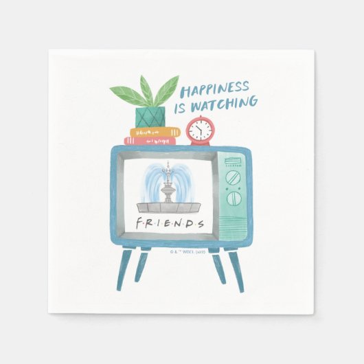 Serviette En Papier Le bonheur regarde AMIS™ (Devant)