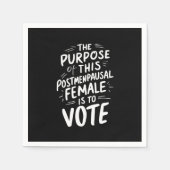 Serviette En Papier Le But De Ce Billet Menopausal Harris Walz (Devant)